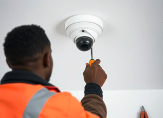 Un technicien caméra de surveillance un professionnel dans l'installation, la maintenance et la gestion des systèmes vidéosurveillance.