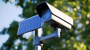 La caméra de surveillance solaire est conçue pour capter l’énergie du soleil, la transformer en électricité et stocker cette énergie dans une batterie intégrée.